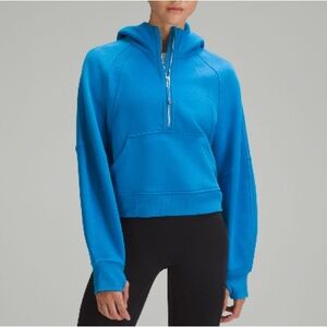 Lululemon Women’s Scuba Oversized Half Zip Hoodie in Poolside Blue - Size M/L